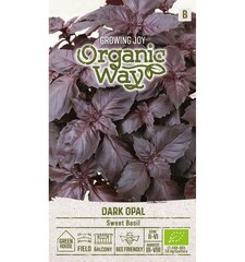 Базилик душистый Dark Opal Organic Way 0,5 g цена и информация | Семена приправ | pigu.lt