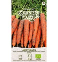 Morkos valgomosios Amsterdam 2 Organic Way 2,0 g kaina ir informacija | Organic Way Sodo prekės | pigu.lt