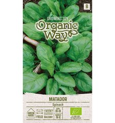 Špinatai daržiniai Matador Organic Way 3,0 g kaina ir informacija | Organic Way Sodo prekės | pigu.lt