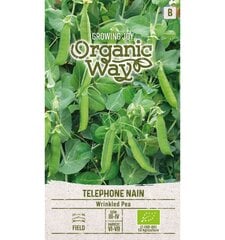 Горох морщинистый Nain Organic Way 8,0 г цена и информация | Семена овощей, ягод | pigu.lt