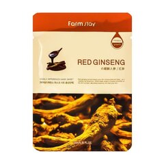 Lakštinė veido kaukė Farm Stay Visible Difference Mask Sheet: 08. Ginseng kaina ir informacija | Veido kaukės, paakių kaukės | pigu.lt