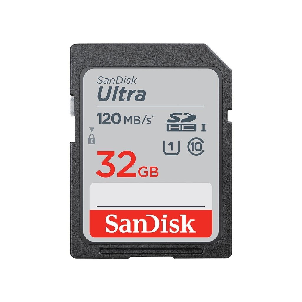 Atminties kortelė „Secure Digital Ultra 32GB“, 120 MB / s, 10 klasė kaina ir informacija | Atminties kortelės fotoaparatams, kameroms | pigu.lt