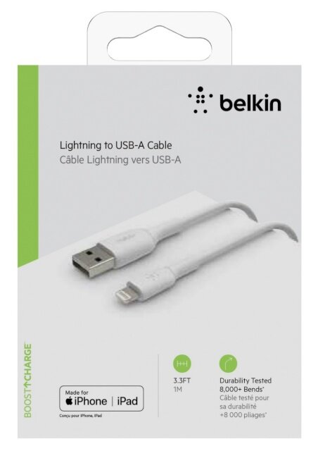 Belkin CAA001BT1MWH цена и информация | Laidai telefonams | pigu.lt