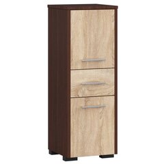 Шкафчик для ванной комнаты NORE Fin 2D, коричневый/цвета дуба цена и информация | Шкафчики для ванной | pigu.lt