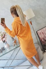 Женское оранжевое флуоресцентное платье одного размера цена и информация | Платья | pigu.lt