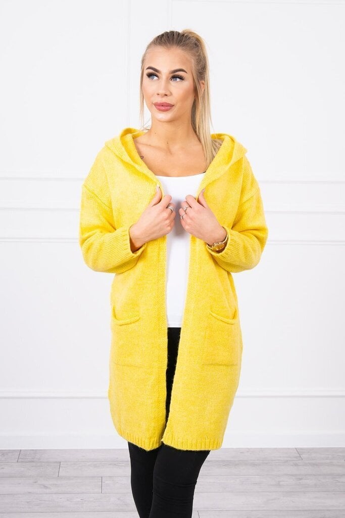 Megztinis moterims, geltonas цена и информация | Megztiniai moterims | pigu.lt