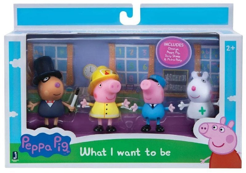 Figūrėlių rinkinys Kiaulytė Peppa Jazwares Peppa Pig 4 vnt kaina ir informacija | Žaislai mergaitėms | pigu.lt