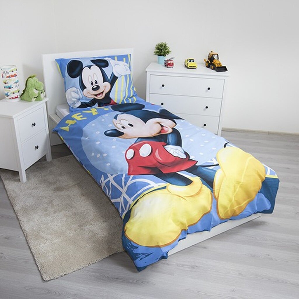 Vaikiškas patalynės komplektas Mickey, 2 dalių kaina ir informacija | Patalynė kūdikiams, vaikams | pigu.lt