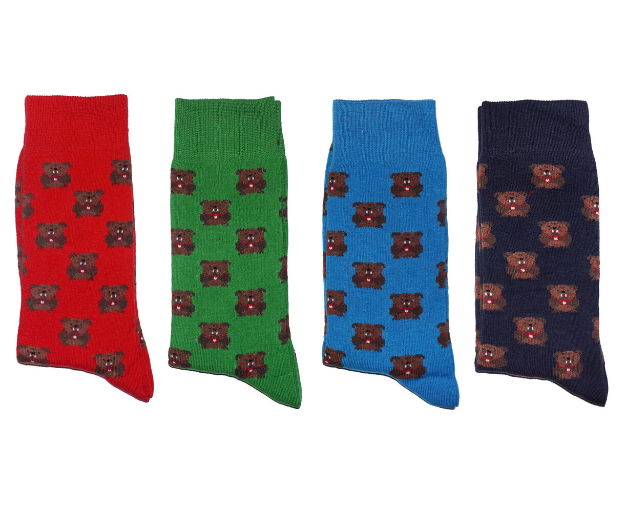 Vyriškos kojinės buldogai, raudonos kaina ir informacija | Vyriškos kojinės | pigu.lt