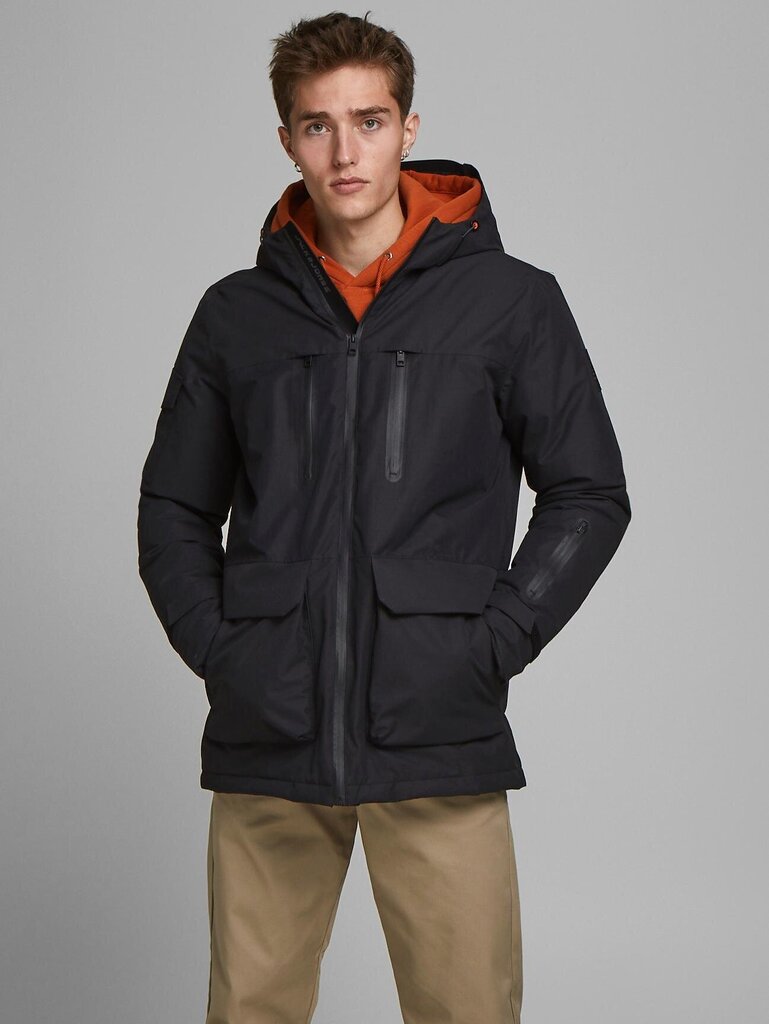 Striukė vyrams Jack&Jones Jcohenry Tech Parka 12175528 цена и информация | Vyriškos striukės | pigu.lt