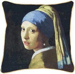 Декоративная наволочка на подушку Signare Girl With Pearl Earring цена и информация | Декоративные подушки и наволочки | pigu.lt