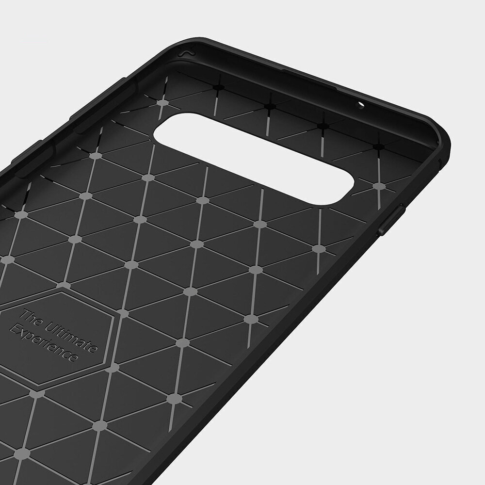 Carbon dėklas telefonui, skirtas Xiaomi Redmi 9A, juodas kaina ir informacija | Telefono dėklai | pigu.lt