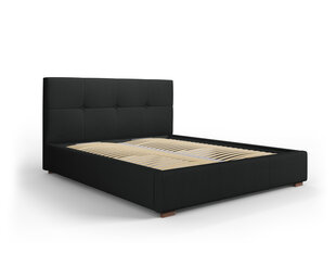 Кровать Interieurs 86 Tusson 140x200 см, черная цена и информация | Кровати | pigu.lt