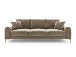 Четырехместный диван Mazzini Sofas Madara, песочного/золотого цвета