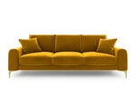 Четырехместный диван Mazzini Sofas Madara, желтый/золотой