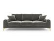 Keturvietė sofa Mazzini Sofas Madara, pilka/auksinės spalvos kaina ir informacija | Sofos | pigu.lt