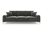 Четырехместный диван Mazzini Sofas Madara, темно-серый/золотистый