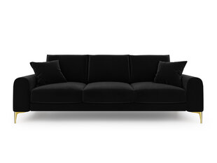 Четырехместный диван Mazzini Sofas Madara, черный/золотистый цена и информация | Диваны | pigu.lt