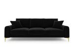 Четырехместный диван Mazzini Sofas Madara, черный/золотистый