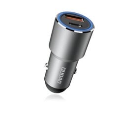 Автомобильное зарядное устройство Dudao USB/USB Typ C Power Delivery Quick Charge 22,5 Вт, серое (R4PQ) цена и информация | Зарядные устройства для телефонов | pigu.lt