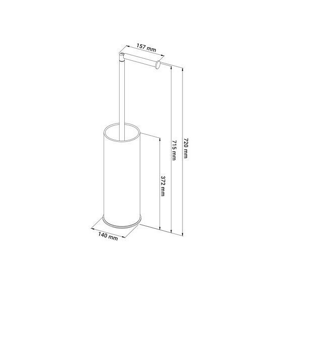 Tualetinio popieriaus stovas Q-Bath Modern Look kaina ir informacija | Vonios kambario aksesuarai | pigu.lt