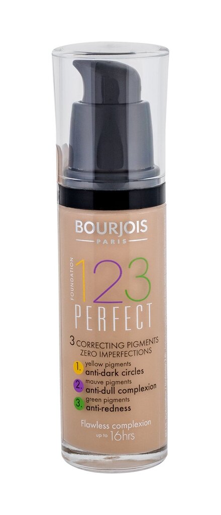 Kreminė pudra Bourjois 1.2.3. Perfect SPF10 Nr. 53, 30 ml цена и информация | Makiažo pagrindai, pudros | pigu.lt