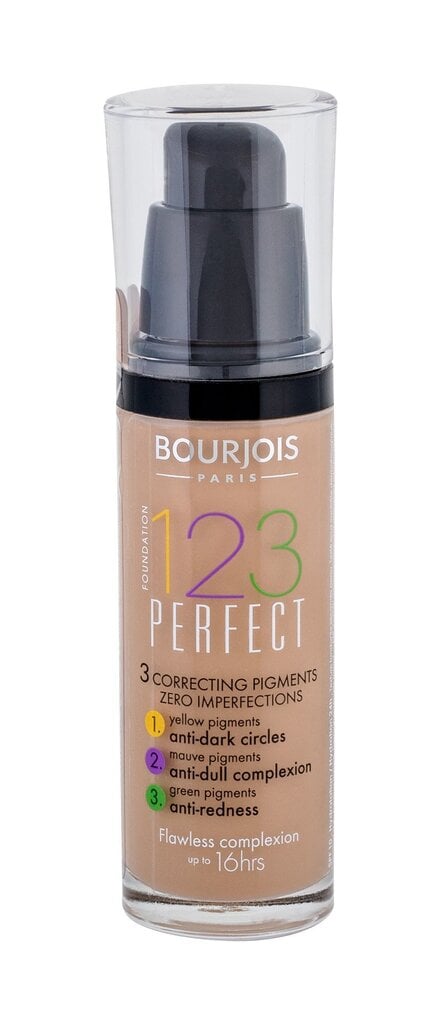 Kreminė pudra Bourjois 1.2.3. Perfect SPF10 30 ml, Nr. 55 цена и информация | Makiažo pagrindai, pudros | pigu.lt