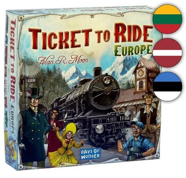 Настольная игра TICKET TO RIDE Европа цена и информация | Настольные игры, головоломки | pigu.lt