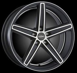 Oxigin 18 Black full polish matt 10.0R22 5X108/45 72.6 kaina ir informacija | Ratlankiai | pigu.lt