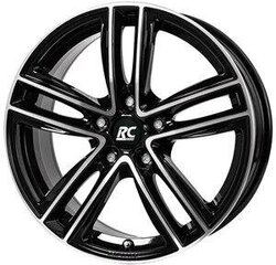 Rc-Design Rc27 Schwarz Front Poliert 6.5R16 5X100/47 57.1 цена и информация | Литые диски | pigu.lt