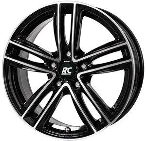 Rc-Design Rc27 Schwarz Front Poliert 6.5R16 5X100/47 57.1 kaina ir informacija | Ratlankiai | pigu.lt