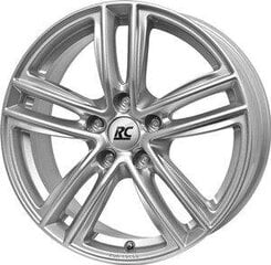 Rc-Design Rc27 Kristallsilber Lackiert 6.5R16 5X112/54 66.7 kaina ir informacija | Ratlankiai | pigu.lt