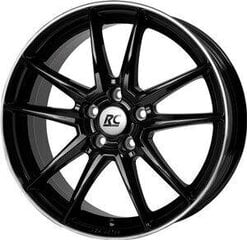 Rc-Design Rc22 Schwarz Horn Poliert 6.5R15 4X100/38 63.4 kaina ir informacija | Ratlankiai | pigu.lt