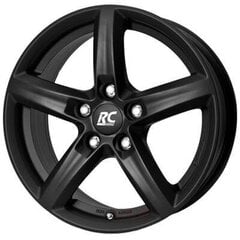 Rc-Design Rc24 Schwarz Matt Lackiert 6.0R15 4X100/37 60.1 цена и информация | Литые диски | pigu.lt