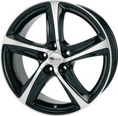 Brock ratlankiai B25 Schwarz front poliert 7.5R17 5X114.3/38 72.6 kaina ir informacija | Ratlankiai | pigu.lt