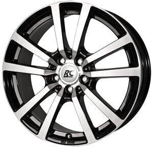 Rc-Design Rc25 Schwarz Front Poliert 7.5R17 5X118/40 71.1 kaina ir informacija | Ratlankiai | pigu.lt