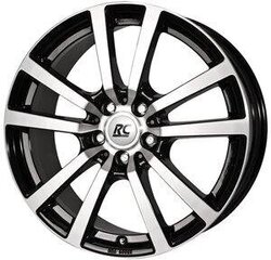 Rc-Design Rc25 Schwarz Front Poliert 7.5R17 5X120/53 65.1 kaina ir informacija | Ratlankiai | pigu.lt