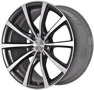 Brock ratlankiai B32 Himalaya grey front poliert 8.5R18 5X108/45 72.6 kaina ir informacija | Ratlankiai | pigu.lt