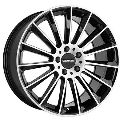 Carmani 17 Black polish 8.5R20 5X112/35 66.6 kaina ir informacija | Ratlankiai | pigu.lt