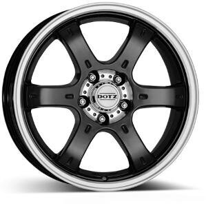 Dotz Crunch Black/polished front 8.0R17 6X140/35 67 kaina ir informacija | Ratlankiai | pigu.lt