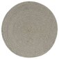 vidaXL Stalo kilimėliai, 4 vnt., pilki, 38cm, medvilnė, apvalūs kaina ir informacija | Staltiesės, servetėlės | pigu.lt