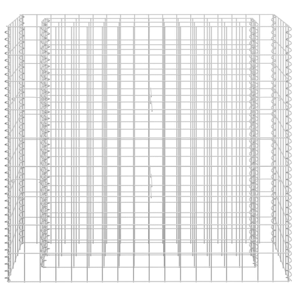 Gabiono vazonas, 90x30x90cm, galvanizuotas plienas, aukštas kaina ir informacija | Vazonėliai daiginimui ir persodinimui | pigu.lt