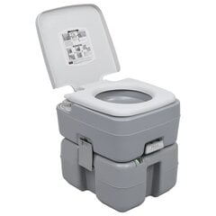 Nešiojamas stovyklavimo tualetas, pilkas, 20+10l цена и информация | Другой туристический инвентарь | pigu.lt