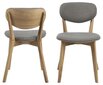 2-jų kėdžių komplektas Minsk, šviesiai pilkas kaina ir informacija | Virtuvės ir valgomojo kėdės | pigu.lt