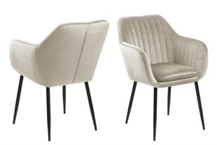 Valgomojo kėdė Emilia, smėlio spalvos kaina ir informacija | Virtuvės ir valgomojo kėdės | pigu.lt