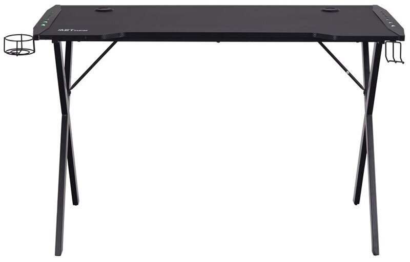Žaidimų stalas Elijah, juodas kaina ir informacija | Kompiuteriniai, rašomieji stalai | pigu.lt