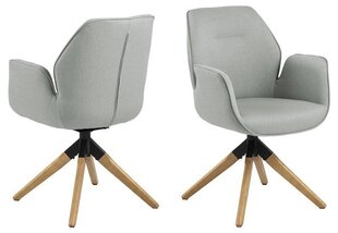 Обеденный стул Aura, светло-серый цена и информация | Стулья для кухни и столовой | pigu.lt