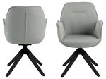 Обеденный стул Aura, светло-серый / черный