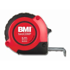 Ruletė BMI twoCOMP su magnetu (10 m) kaina ir informacija | Mechaniniai įrankiai | pigu.lt