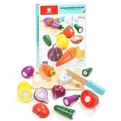 Набор деревянных овощей и фруктов Top Bright цена и информация | Игрушки для девочек | pigu.lt